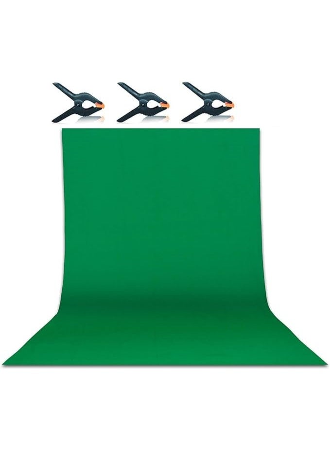 RATSAW 3M X 2M Green Backdrop for Photography Green Photo Background Screen Green Sheet for Photo Video Studio Photoshoot Zoom - Image 1